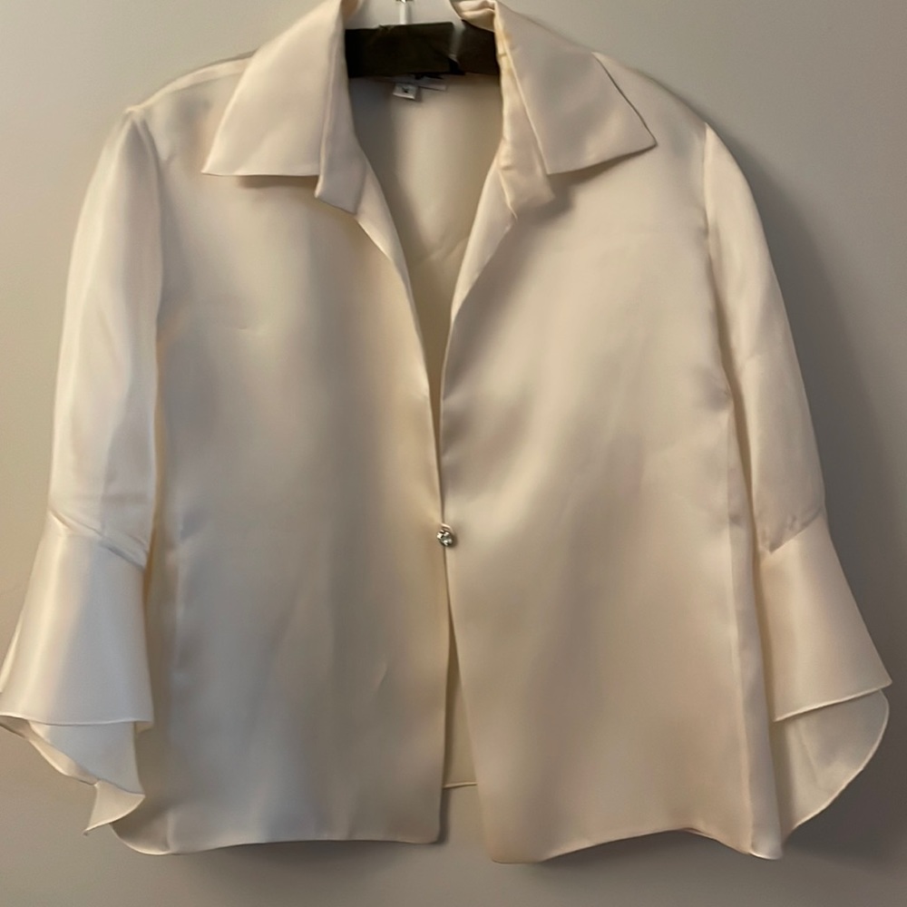 Sheer one button jacket
